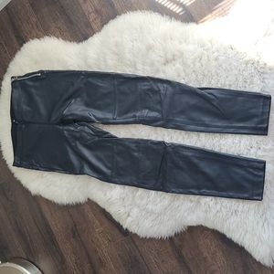 H&M Black Faux Leather size 4